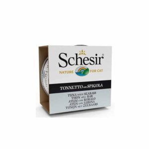 کنسرو گربه شسیر مدل Tuna with Seabass وزن ۸۵ گرم