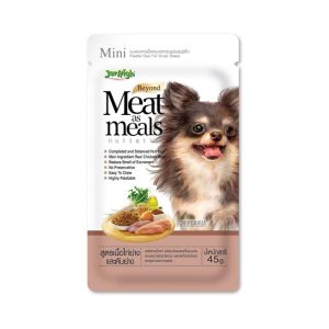 پوچ سگ جرهای مدل Meat as meals با طعم مرغ گریل و جگر وزن 45 گرم