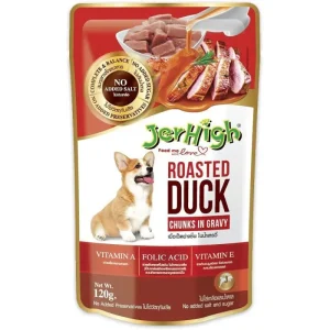 پوچ سگ جرهای با طعم اردک وزن 120 گرم